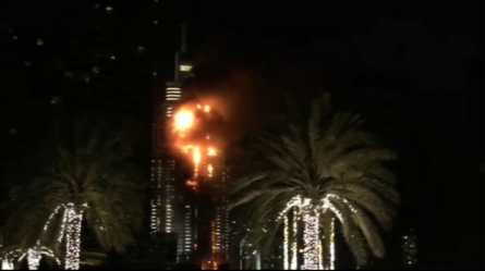 Massive fire engulfs Dubai hotel near world’s tallest building